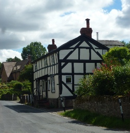 In the village of Weobley. 