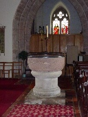 The font in Bishop Frome's Church.