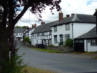 In the village of Weobley.