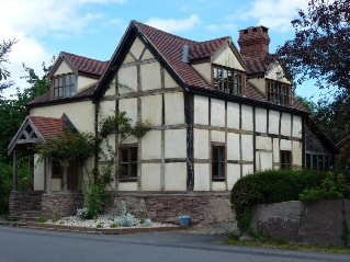 Tudor house in Bodenham. 