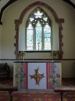 The altar in Lingen Church. 