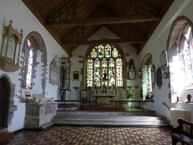 The alter of Weobley Church. 