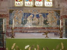 The altar in Whitbourne Church. 