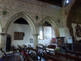 The interior of St James Church.
