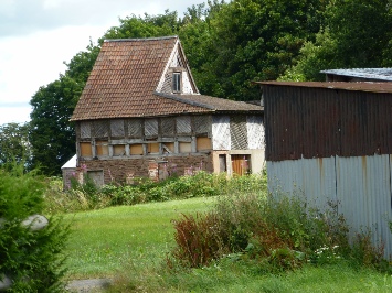 An ancient building on the site where the manor house stood.